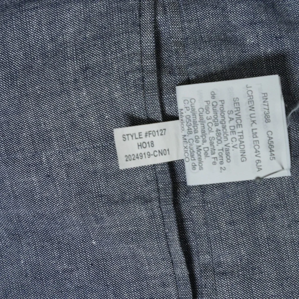 J.Crew Ludlow Slim Blazer 40R Gray Cotton Linen Somelos Portugal Sport Coat Mens